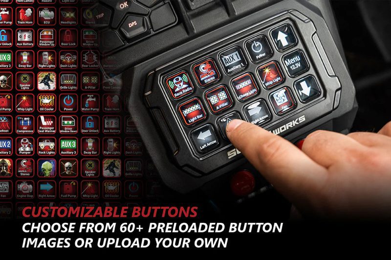 LCDpush buttons